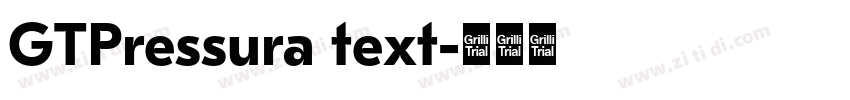 GTPressura text字体转换 GTPressura text字体转换